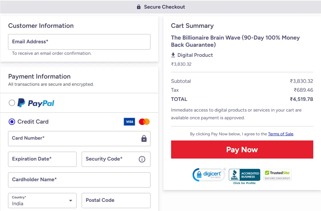 billionaire-brain-wave-checkout-page